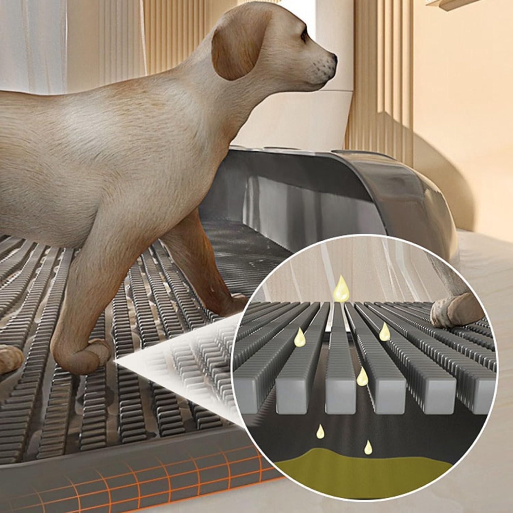 Amazon | 犬 トイレ 犬 トイレトレー ペット 犬用トイレ（42cm×49cm