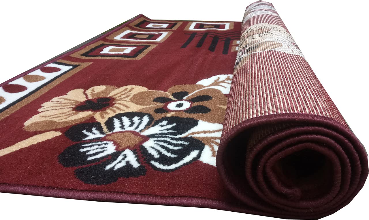 Sifa Carpet Floral Design Bed Side Runner Carpet (Brown Color 1.5x5 Feet) (B09SPXKKP3) Amazon Price History, Amazon Price Tracker