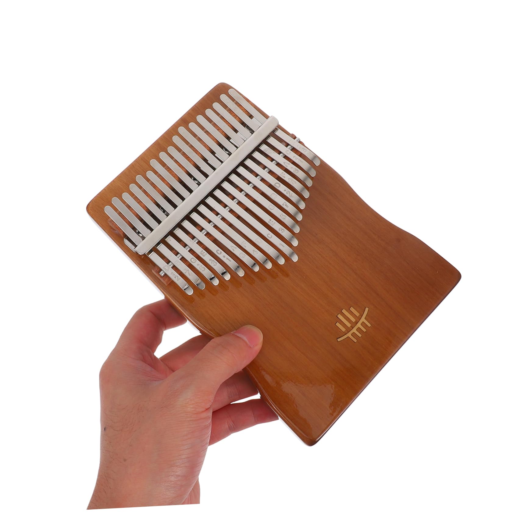 Toyvian Pianoforte per Dita 17-toni Kalimba in Legno e Metallo per Principianti, Strumento Musicale Portatile Martello Accordatore