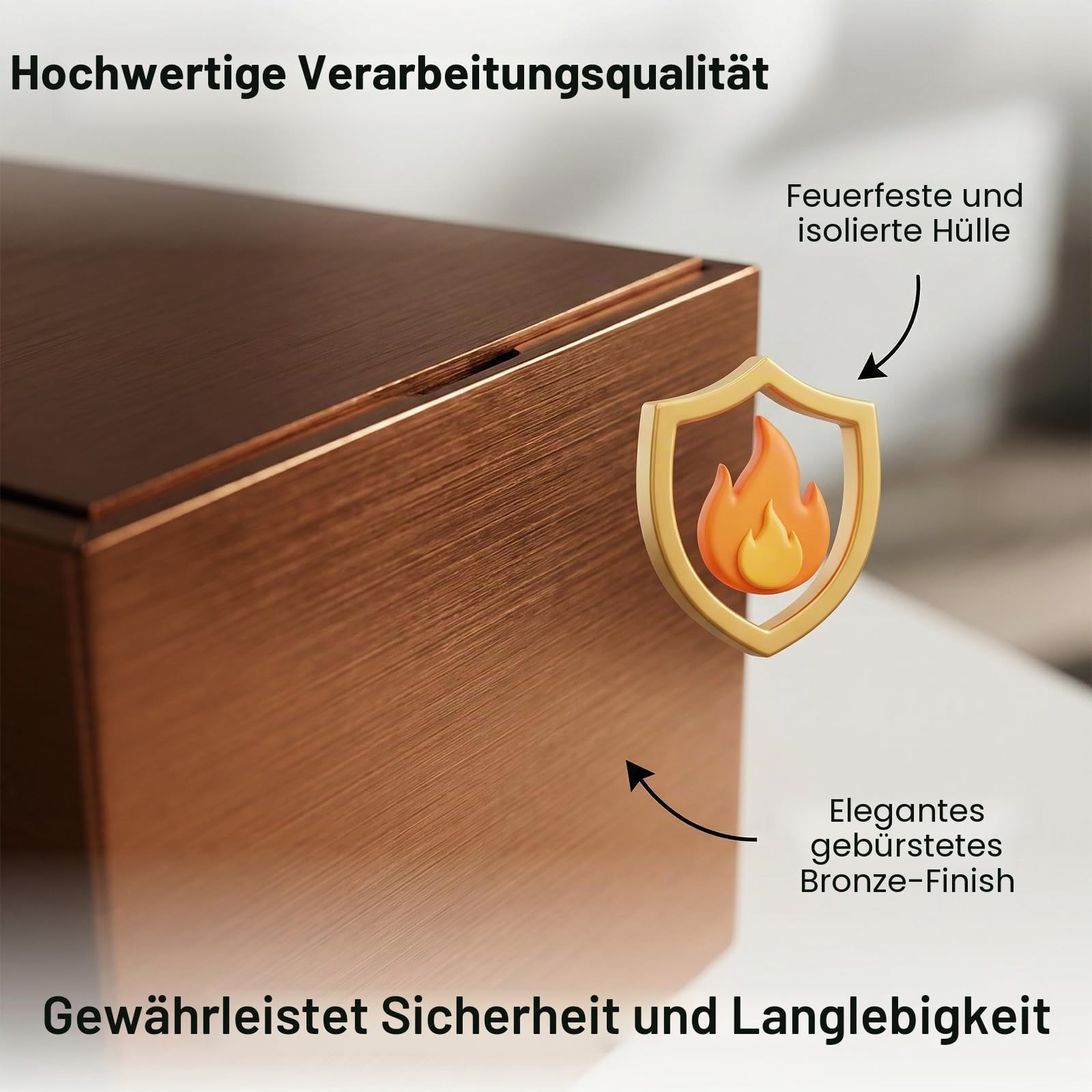 Kabelbox Holz Groß, Steckdosenbox Holz 30.5 * 14 * 13 cm, Verstecken Sie Steckdosenleisten, Atürliches Kirschholz für Drahtmanagement, Kabel Verstecken