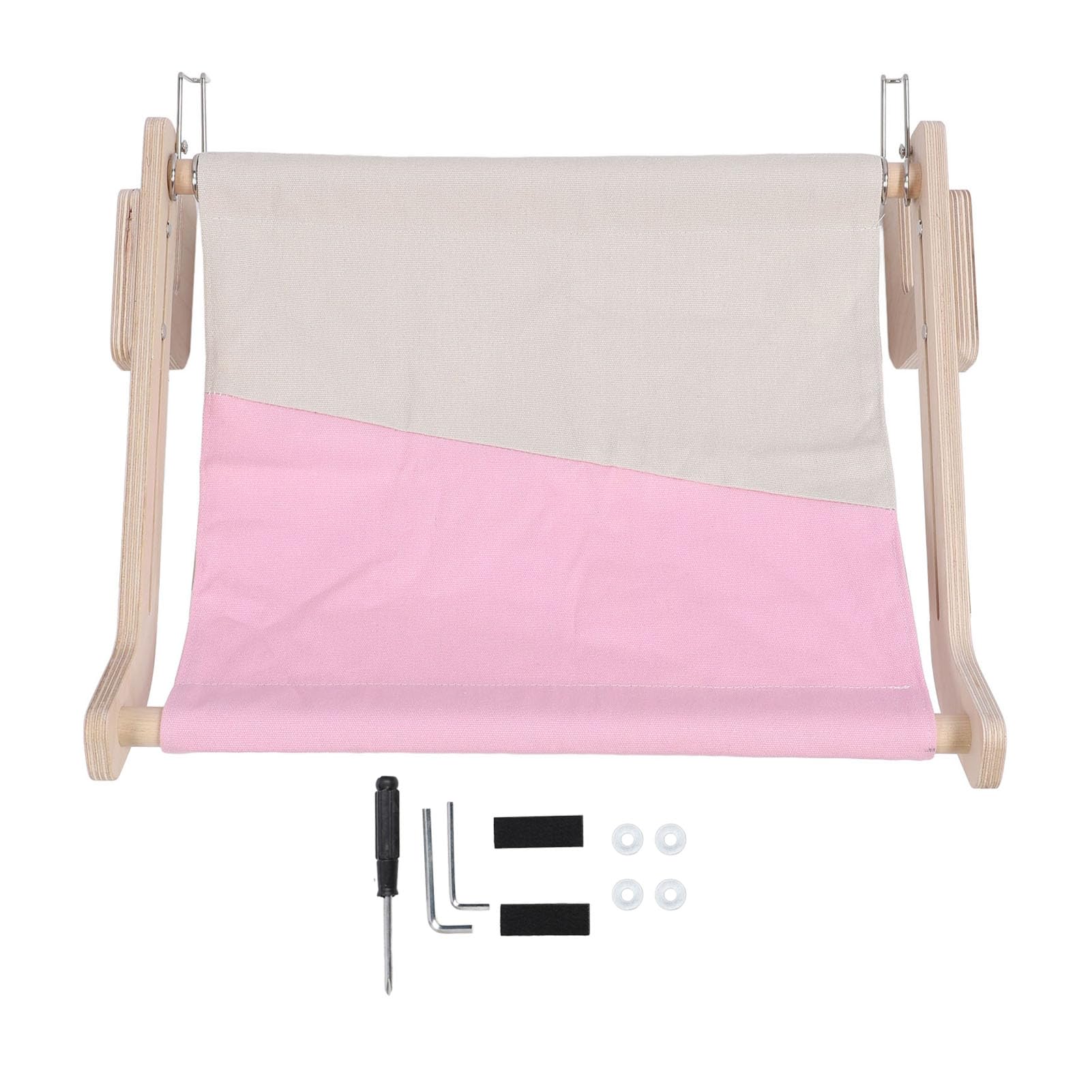 Cat Perch for Window Sill Wood Frame Robust Structure Comfortable Wall Mount Bedside Cat Window Seat Cat Hammock for Bedside Drawer Cabinet (Type 2)