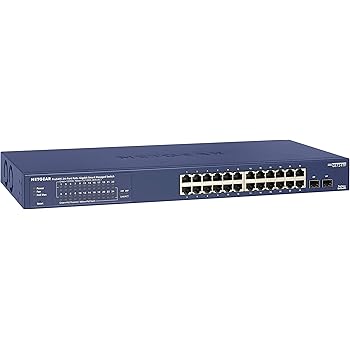 Amazon Com Netgear 24 Port Gigabit Ethernet Smart Managed Pro Poe Switch Gs724tp With 24 X Poe 190w 2 X 1g Sfp Desktop Rackmount And Prosafe Lifetime Protection Computers Accessories