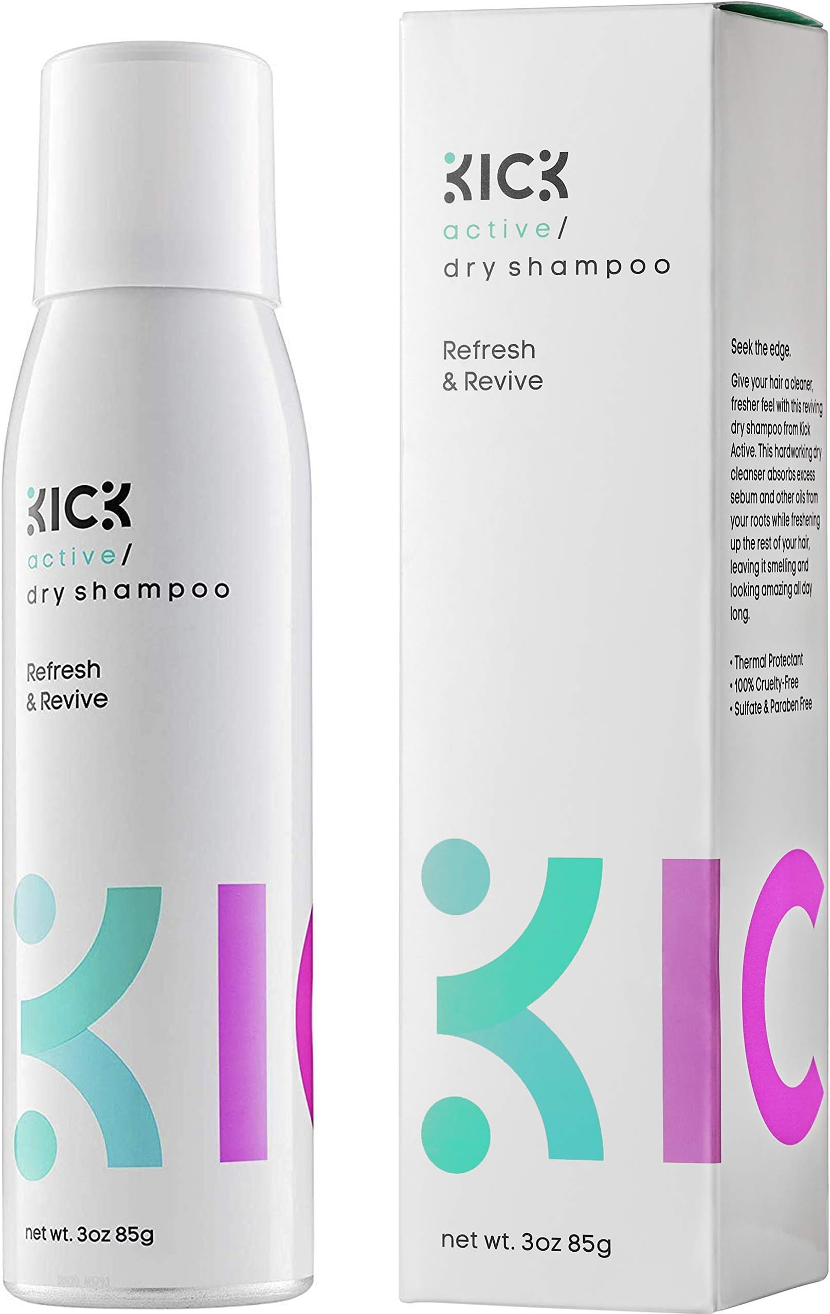 Dry Shampoo Blonde by KICK - Non-Sticky, Fresh Scent, Instantly Removes Sweat, Oil, Grime, Adding Body, Texture & Softness – Dry Shampoo for Blonde Hair, Dark Hair, and all Hair Types and Colors