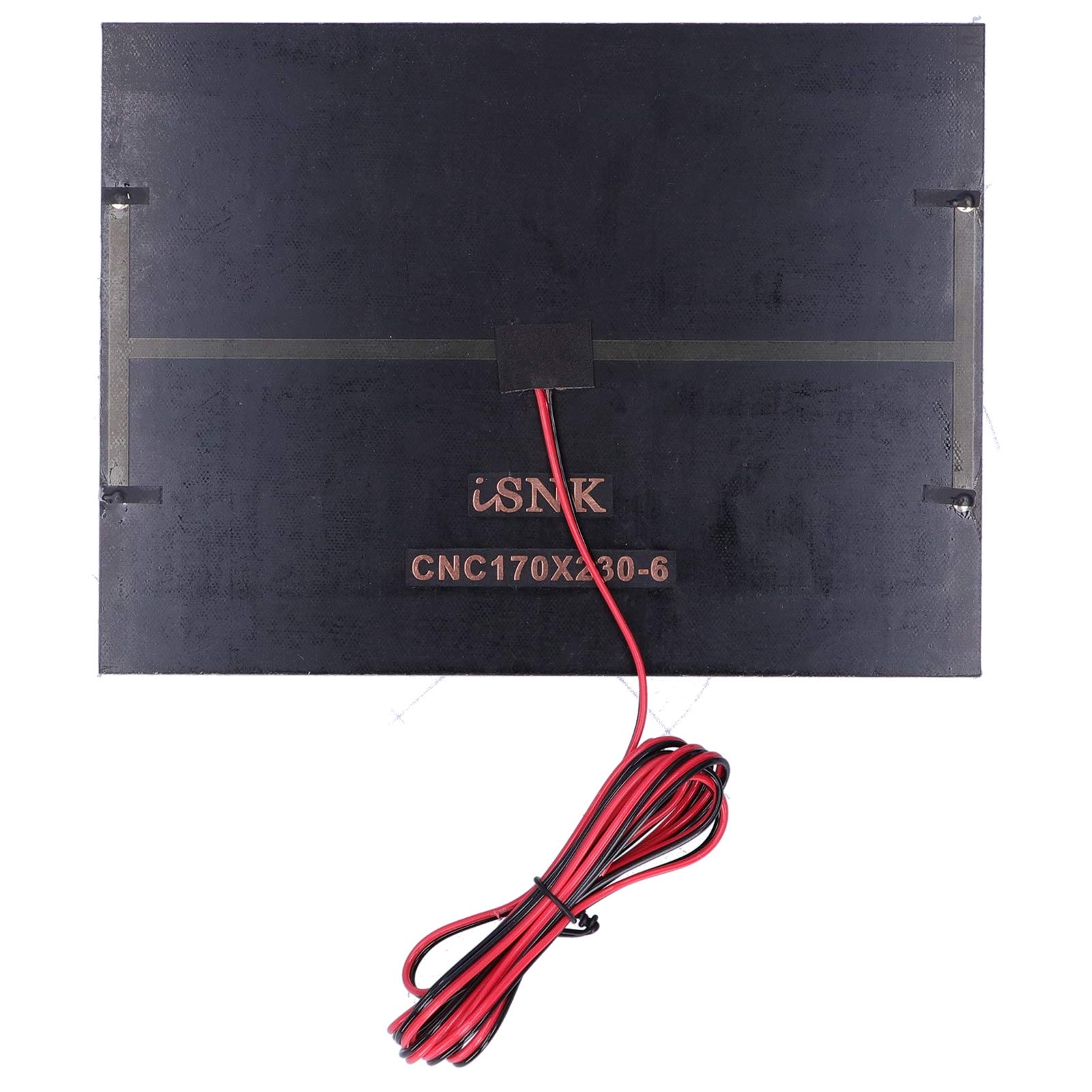 1 Piezas 6V 6W 170 x 230 mm,Micro Mini Células de Panel Solar, Mini Células Solares Polisilicio con 200cm Cable Negro Rojo para DIY Materiales de Juguete Eléctrico Células Fotovoltaicas Solares