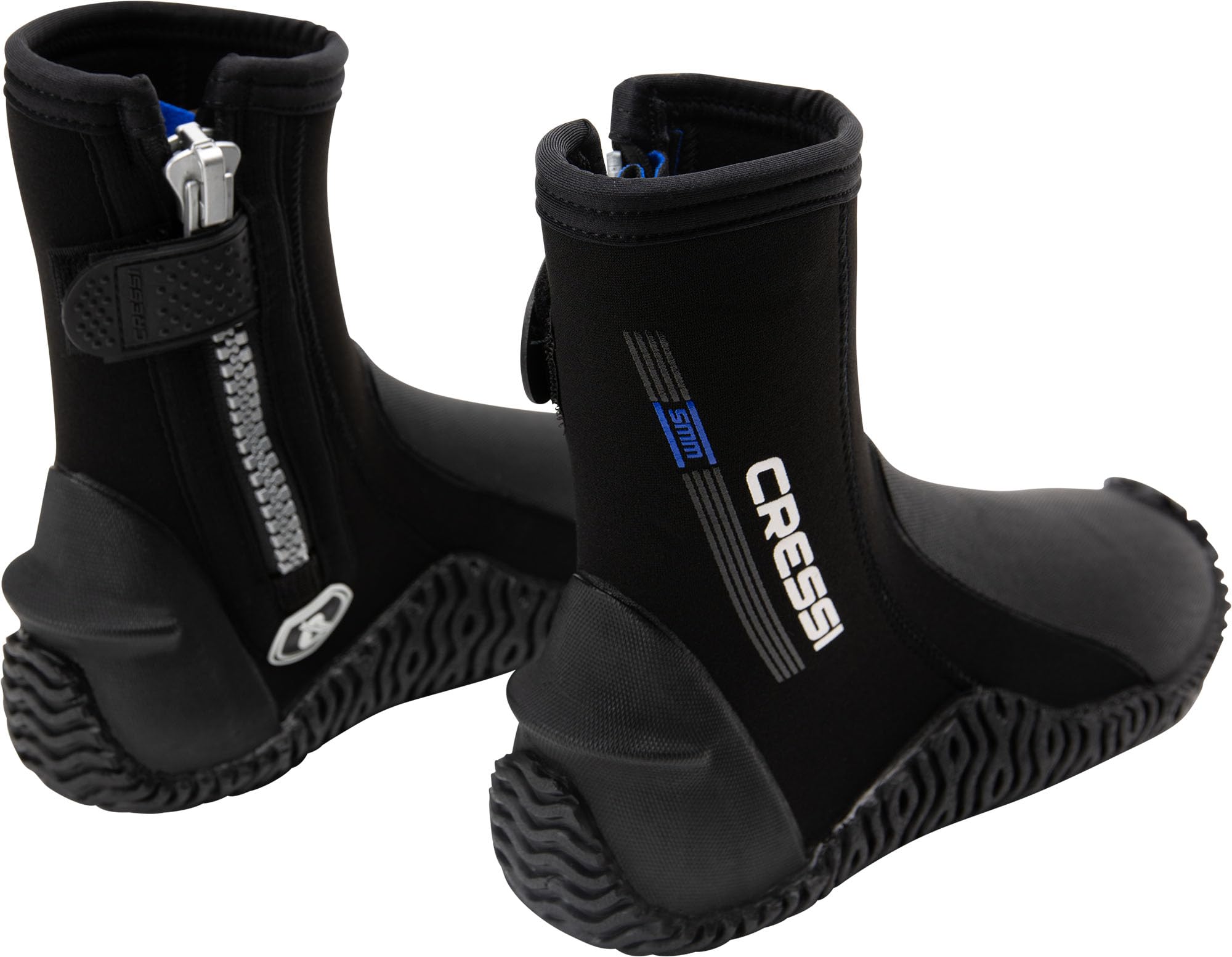 CRESSI Korsor Semi Rigid Sole Boots, Calzari con Suola Semi Rigida per Immersioni, Nero 3/5/7 mm, Unisex Adulto