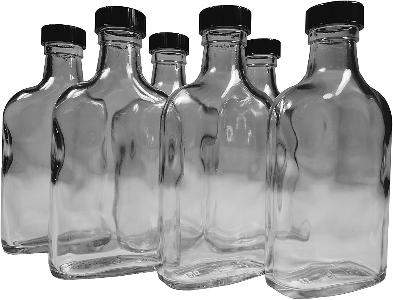 Tricky Ricky 200ml Travel Glass Flask (6-Pack)