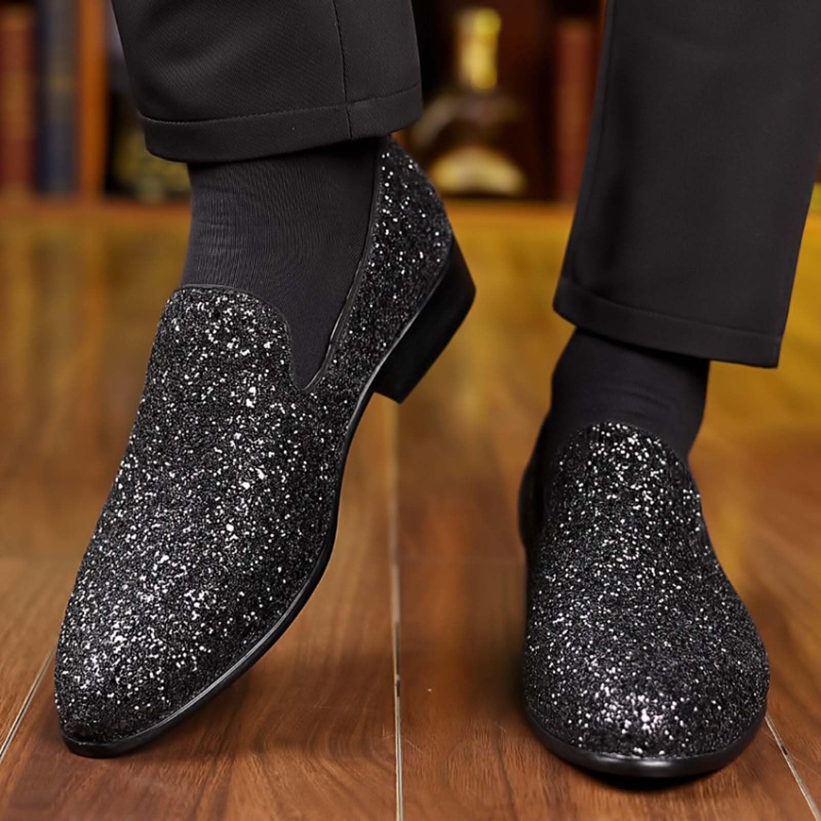 Zapatos Vestir Hombre Piel,MocasíN Informal con Adornos Elegantes para Uso Diario CóModo Y Moderno