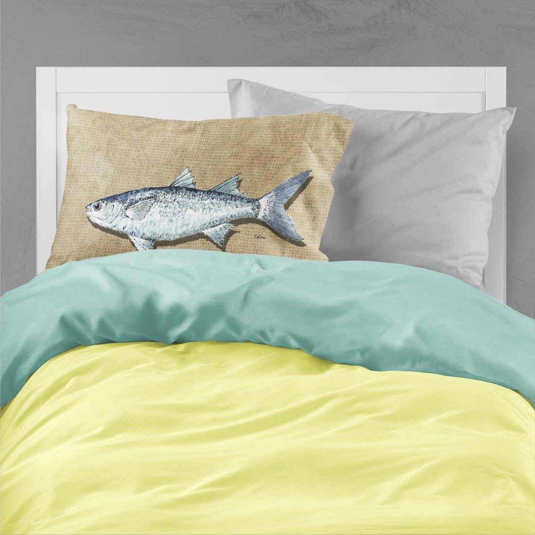 Caroline's Treasures 8805PILLOWCASE Mullet Fabric Standard Pillowcase Lightweight Super Soft Easy Care Decorative Artwork Pillowcase, Standard image 2