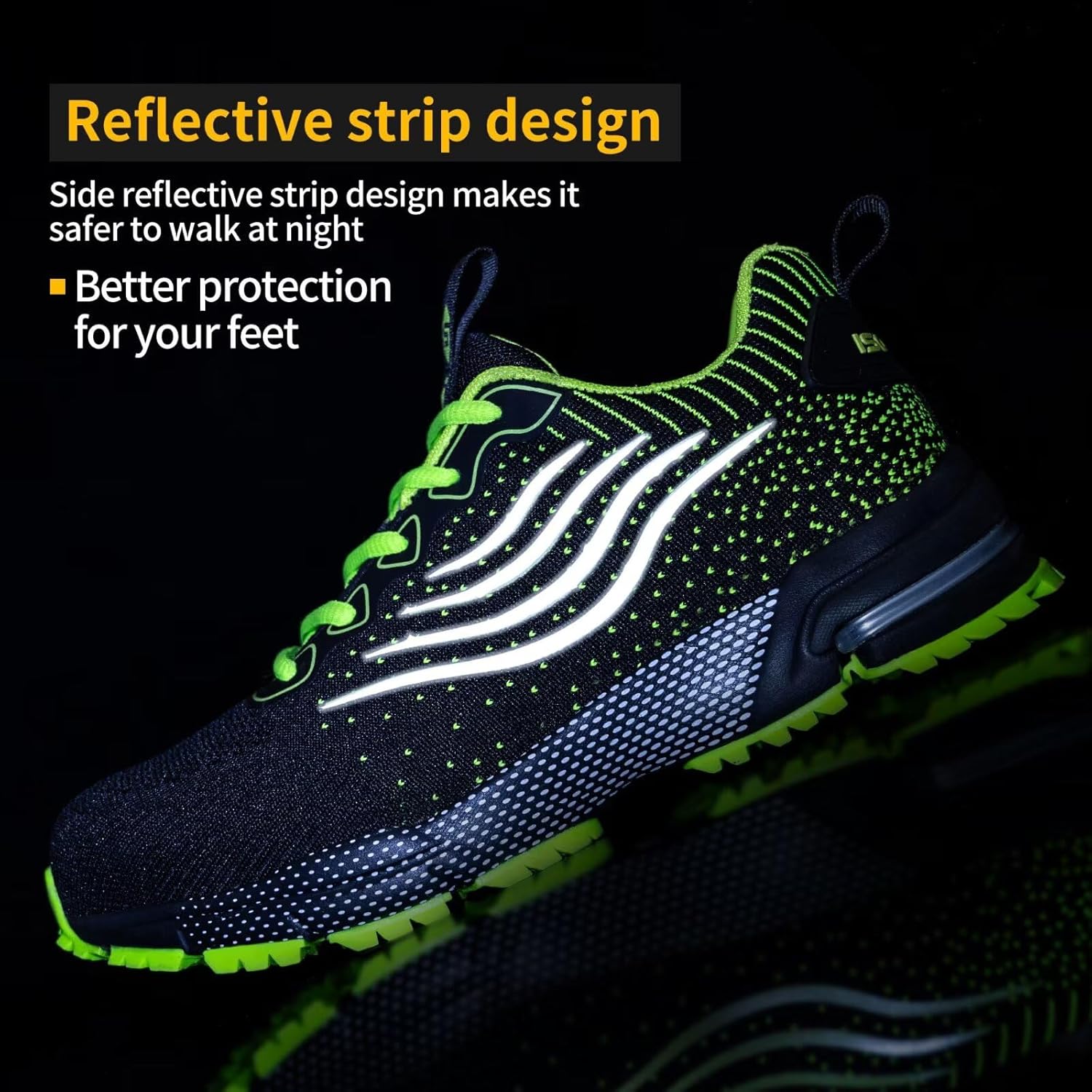 Steel Toe Shoes for Men Women Lightweight Safety Shoes Comfortable Cushion Steel Toe Sneakers Indestructible Work Shoes - Image 3