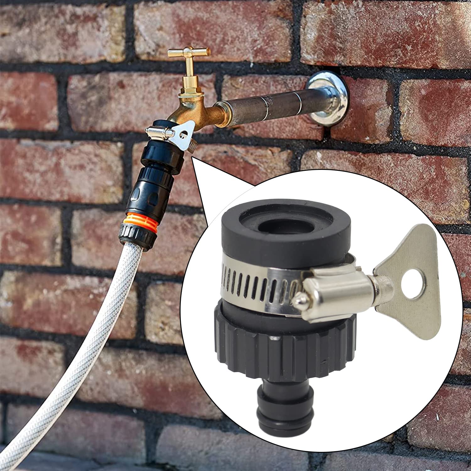2 pezzi 16mm Connettore per rubinetto universale Adattatore per