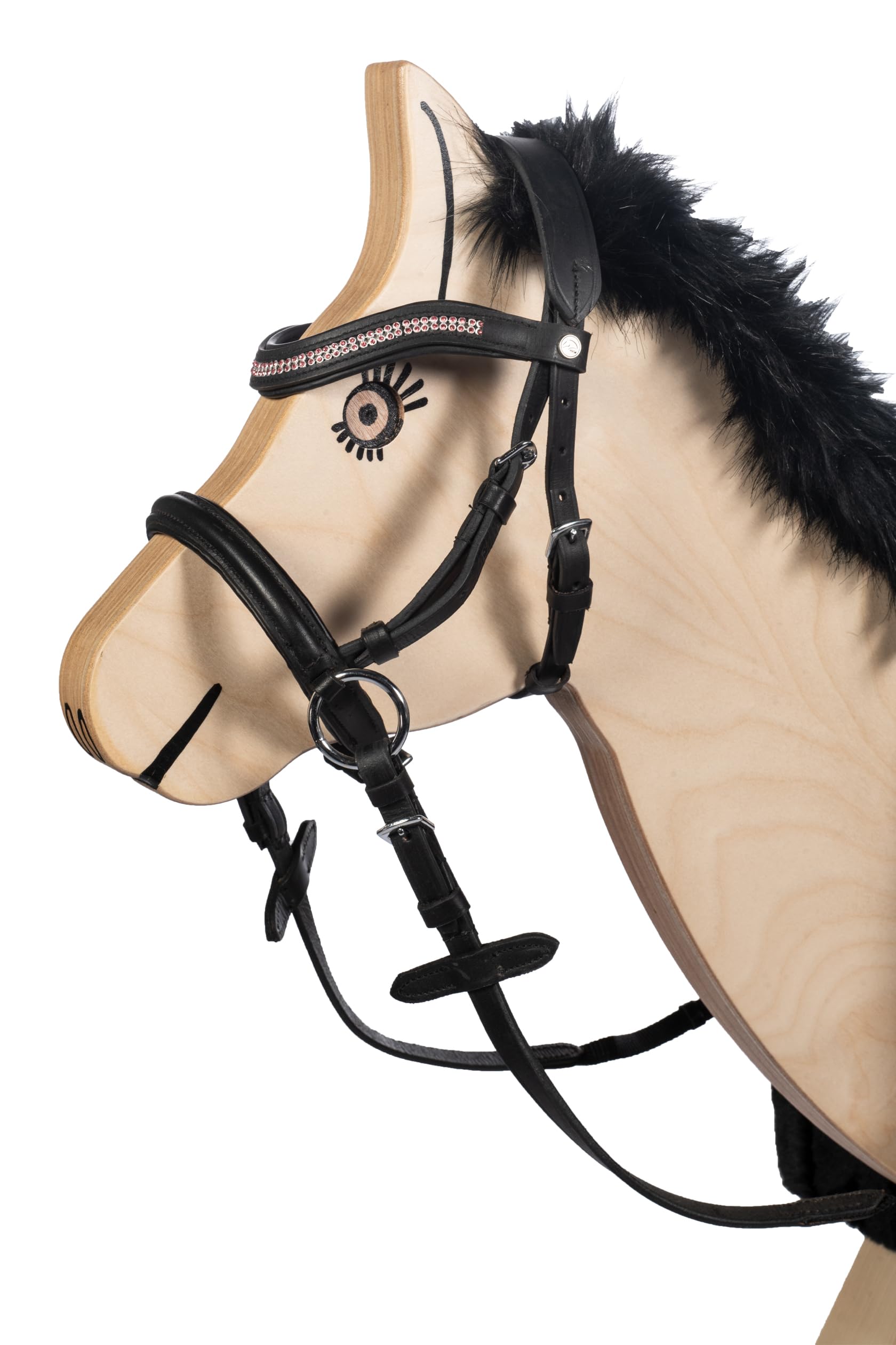 HKM Funny Horses Tack Halters Schwarz/Pink Mini Shetty