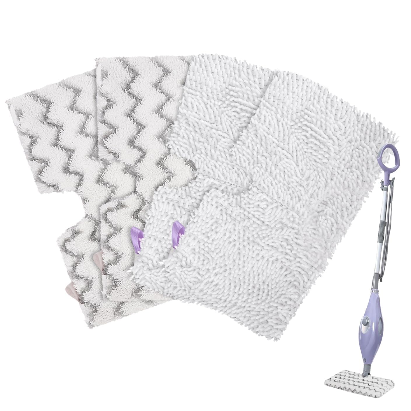 Almohadillas de repuesto para mopa Shark Steam Pocket S3501 para Shark Steam Mop S3601 S3601D S3801CO S3901 S3550 SE450 para Shark Steamer Pads lavable, paño de microfibra para limpieza de suelos, 4