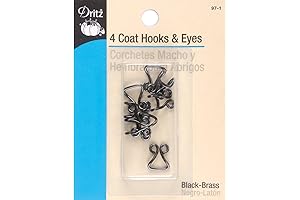 Dritz 97-65 Fabric Coated Hooks and Eye Closures