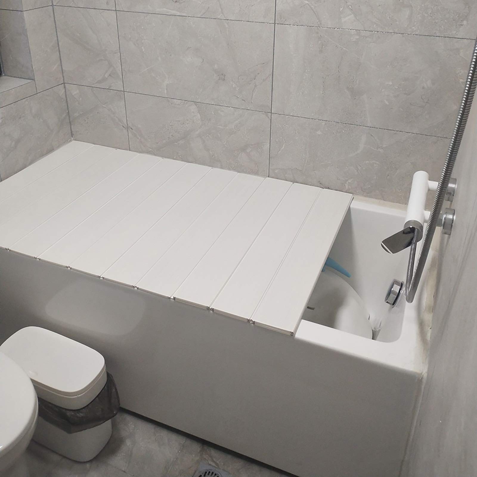 Bandeja para bañera y tapa aislante para un baño relajante en casa