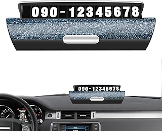 Temporary Parking Telephone Number Card - Number Plate,Heat-Resistant Phone Numbers Plate, Parking Number Plate for Cars Zukpumne