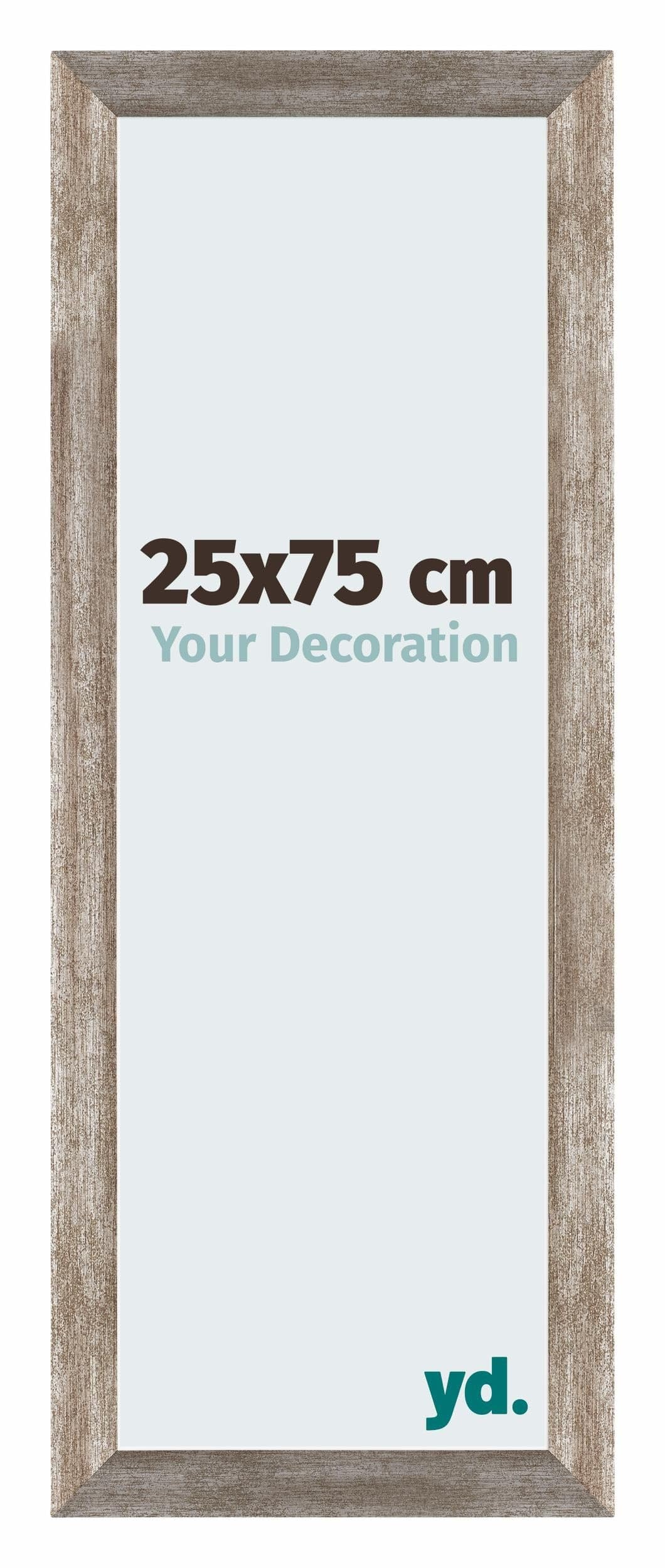 Your Decoration - Picture Frame 25x75 cm - Metal Vintage - Decorative Wall Frame in MDF with Antireflection - Frame 25x75 - Mura — image 1