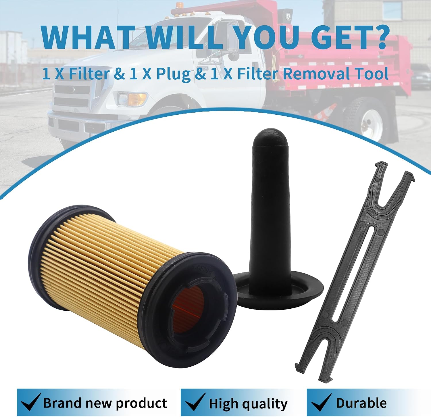 UF101 Urea Filter Kit 1457436033 Compatible with Fleetguard UF101 Bosch Cat Cummins Mack International Trucks Diesel Exhaust Fluid Truck Urea Filter Kit Replace # 1457436033 5303604