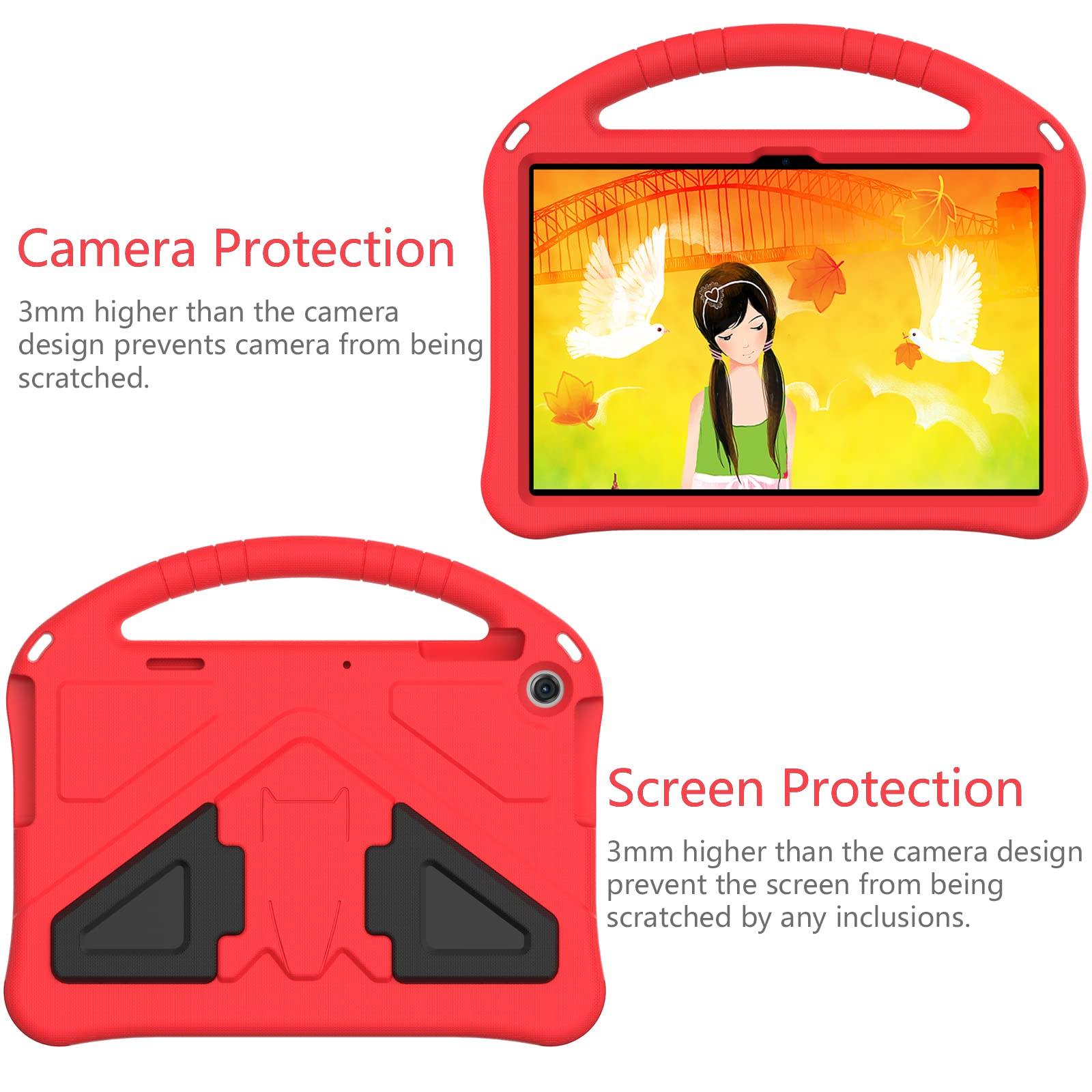 Vkooer Case For Lenovo Tab M10 3rd Gen 10.1-inch (TB328FU / TB328XU) Leather Folio Cover With Auto Sleep/Wake Smart Shell Fit Lenovo M10 3rd Gen 2022 - View #4