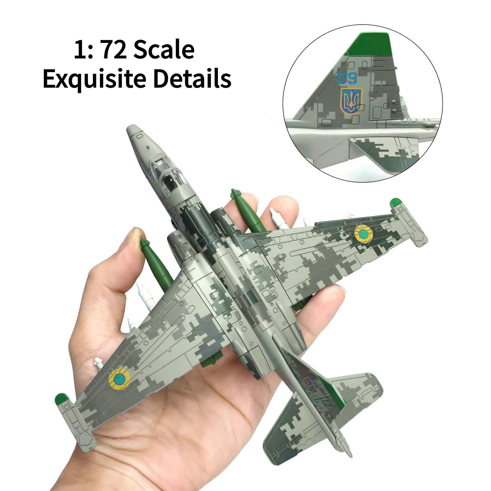 Amazon.co.jp: 1:72 プラスチック製 ソビエト スホーイ SU-25 フロッグ