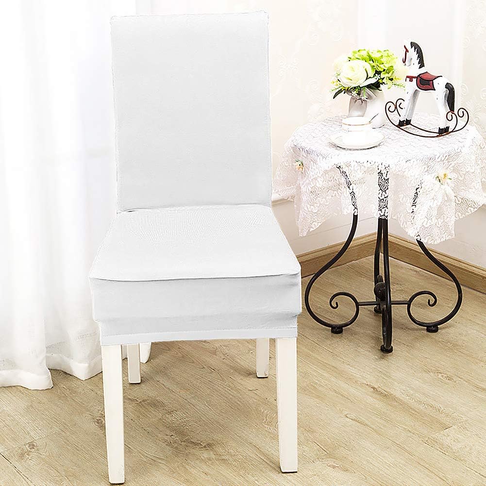 Flash Deals - 60% OFF CosyVie Super Fit Universal Stretch Dining Chair Covers, Removable Washable Slipcovers for Dining Room Chairs 6 Pcs/Pack (White) Black Friday - 60% OFF CosyVie Super Fit Universal Stretch Dining Chair Covers, Removable Washable Slipcovers for Dining Room Chairs 6 Pcs/Pack (White)