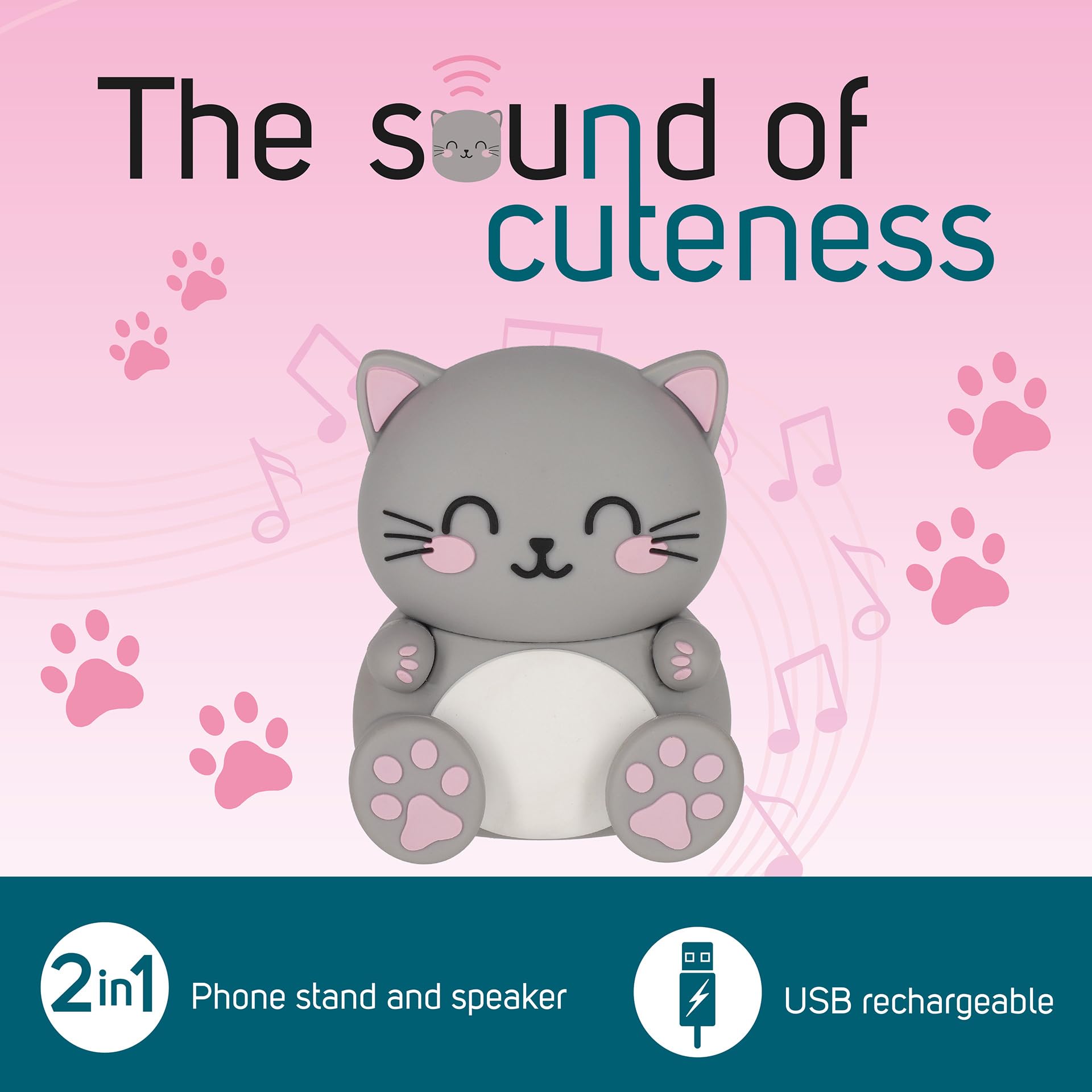 Parlato Wireless Speaker Kitty Theme USB Cable Included - Dettaglio