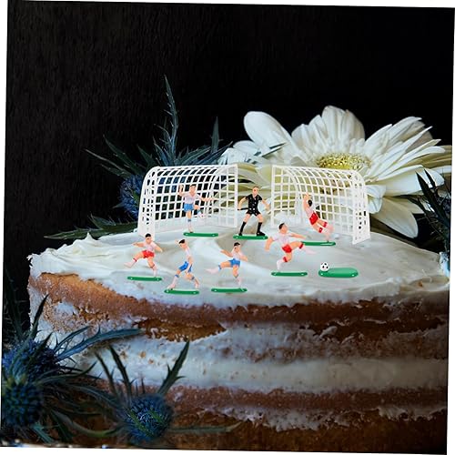 Miniatura 5 de DOITOOL Kit de decoración de fútbol de 8 piezas, decoración de pastel de fútbol, decoración de pastel de fútbol, decoración de pastel de fútbol,