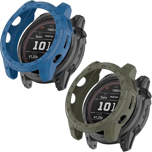 FitTurn Compatible con Garmin Enduro 2Tactix 7 Watch Bumper Case Series Funda resistente para Garmin Enduro 2Tactix 7 Cubierta protectora duradera