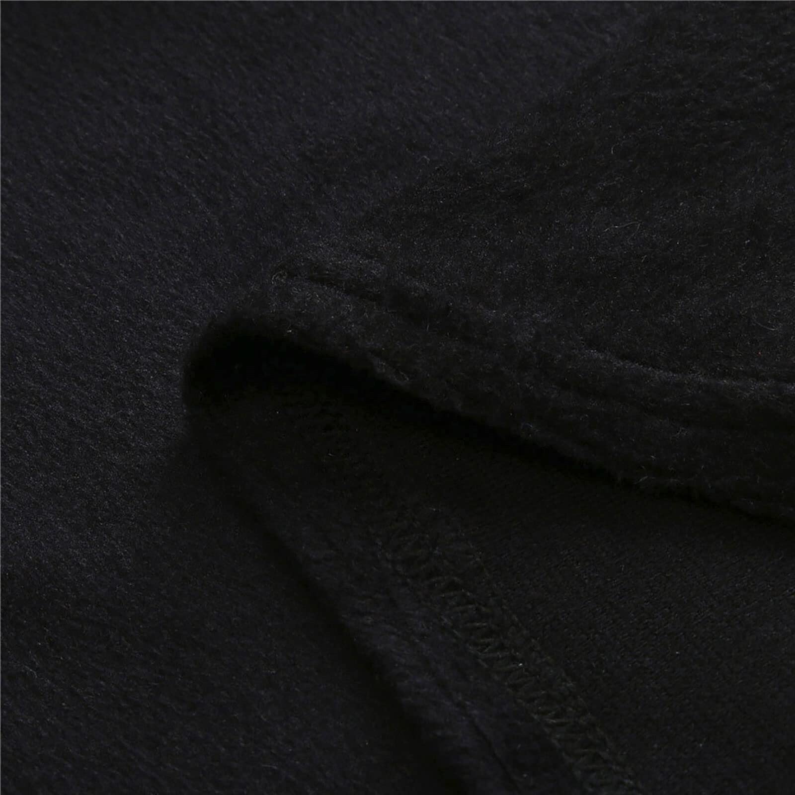 Abiti da Uomo da Uomo, Accappatoio in Pile, Scialle Kimono Bath Robe, for Indossare casa Autunno Inverno (Color : Black, Size : XL)
