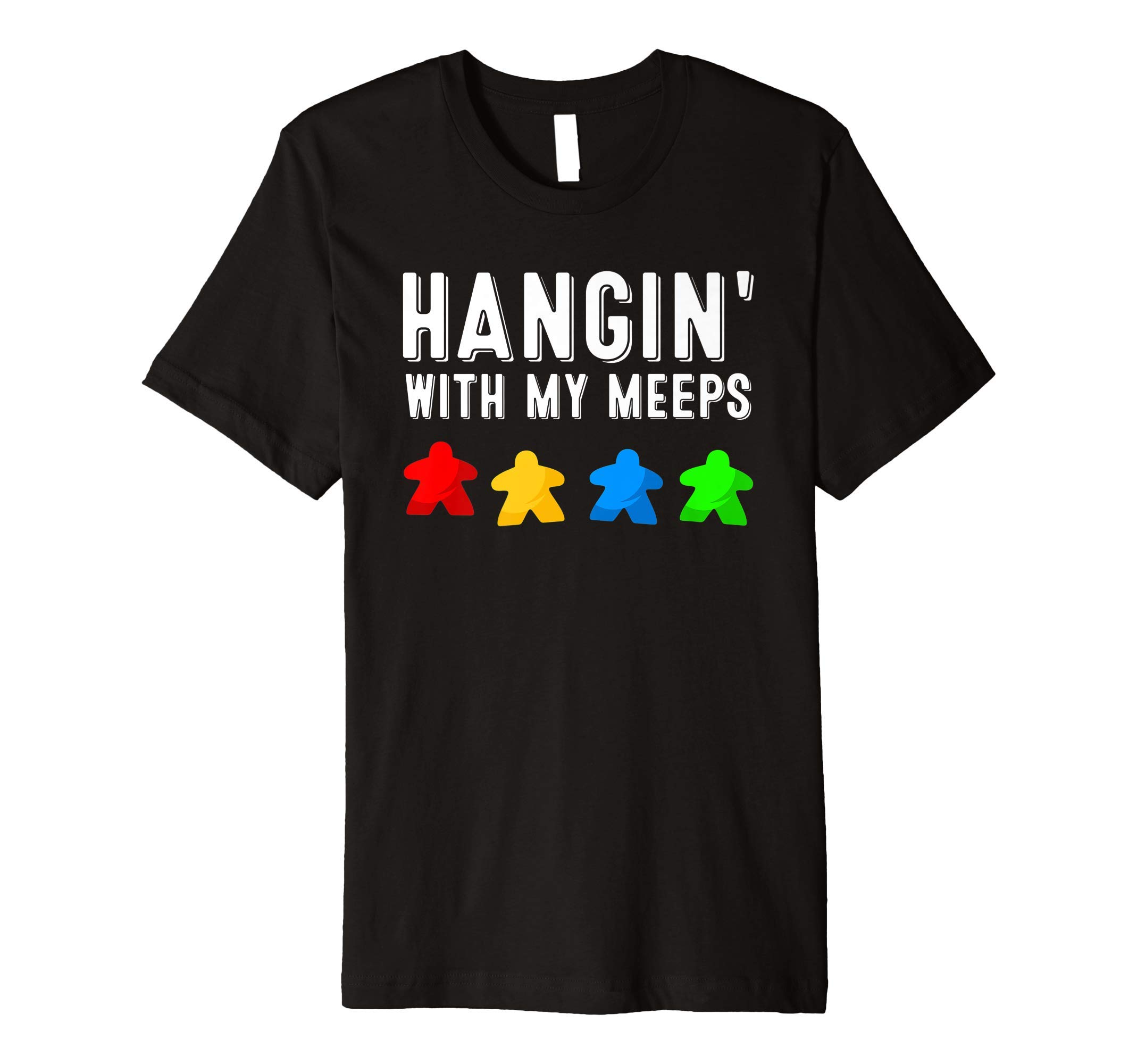 Funny Board Game Gift Men Women Cool Meeple Lover Player Premium T-Shirt