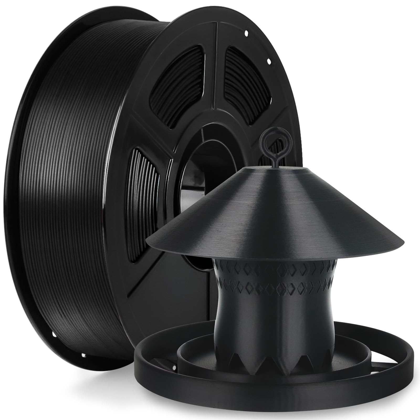 IEMAI ASA Filament 1.75mm 1Kg, 3D Drucker Filament ASA Schwarz, UV-beständig, Hitzebeständig, Maßgenauigkeit+/-0,02mm