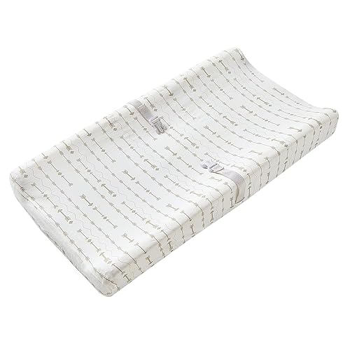 Funda para cambiador de bebé, algodón natural cómodo para bebés niñas y niños, ultra suave y transpirable, para cambiador de pañales de 32"34" x 16"
