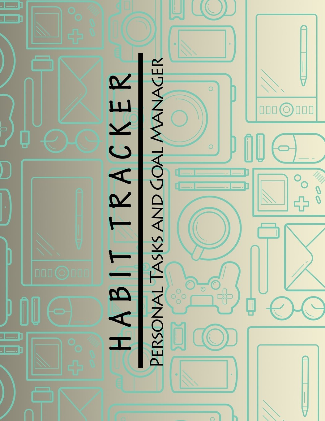 Habit Tracker: Personal Tasks and Goal Manager, Organise Your Daily Tasks, Monthly Journal, 8.5"x11", Grid Layout