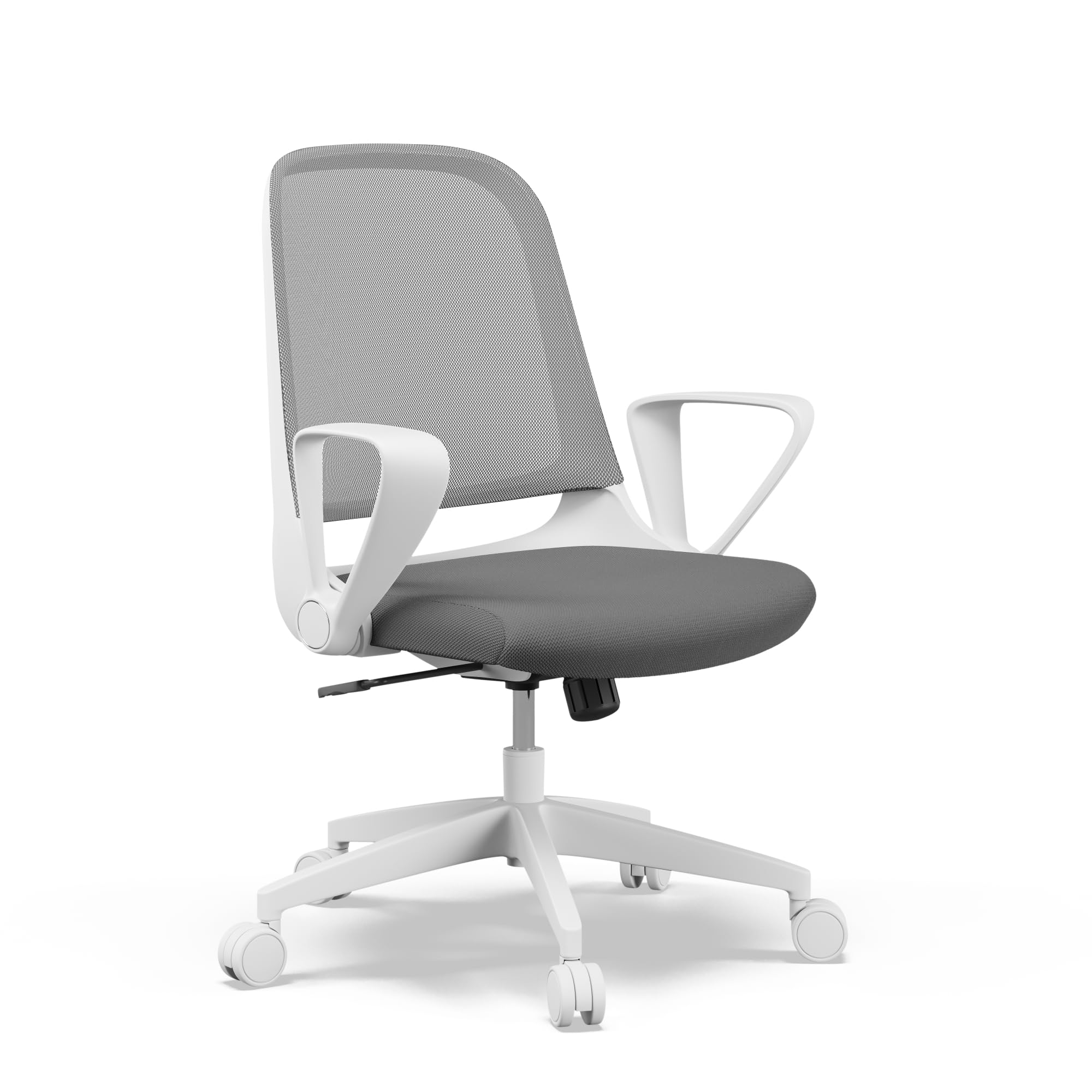 SENSE7 krzesło biurowe Sopty z funkcją przechylania, fotel biurowy z regulowanymi podłokietnikami, ergonomiczne krzesło komputerowe z oddychającą siatką, krzesło do biurka do 130 kg, z regulacją