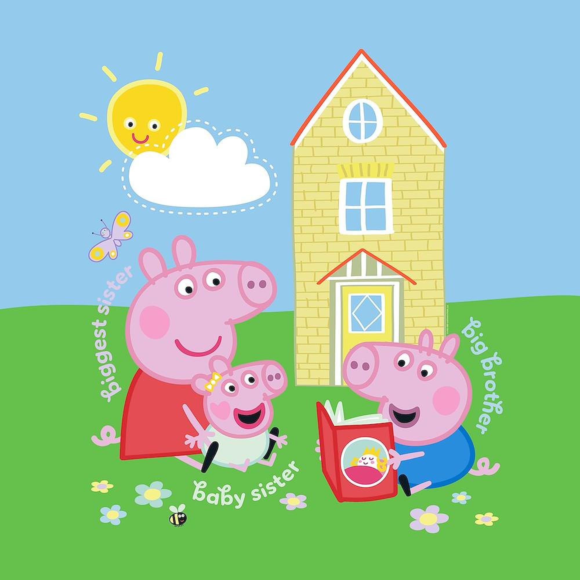 CafePress Peppa Pig: Siblings Queen Duvet Cover, Printed Comforter Cover, Unique Bedding