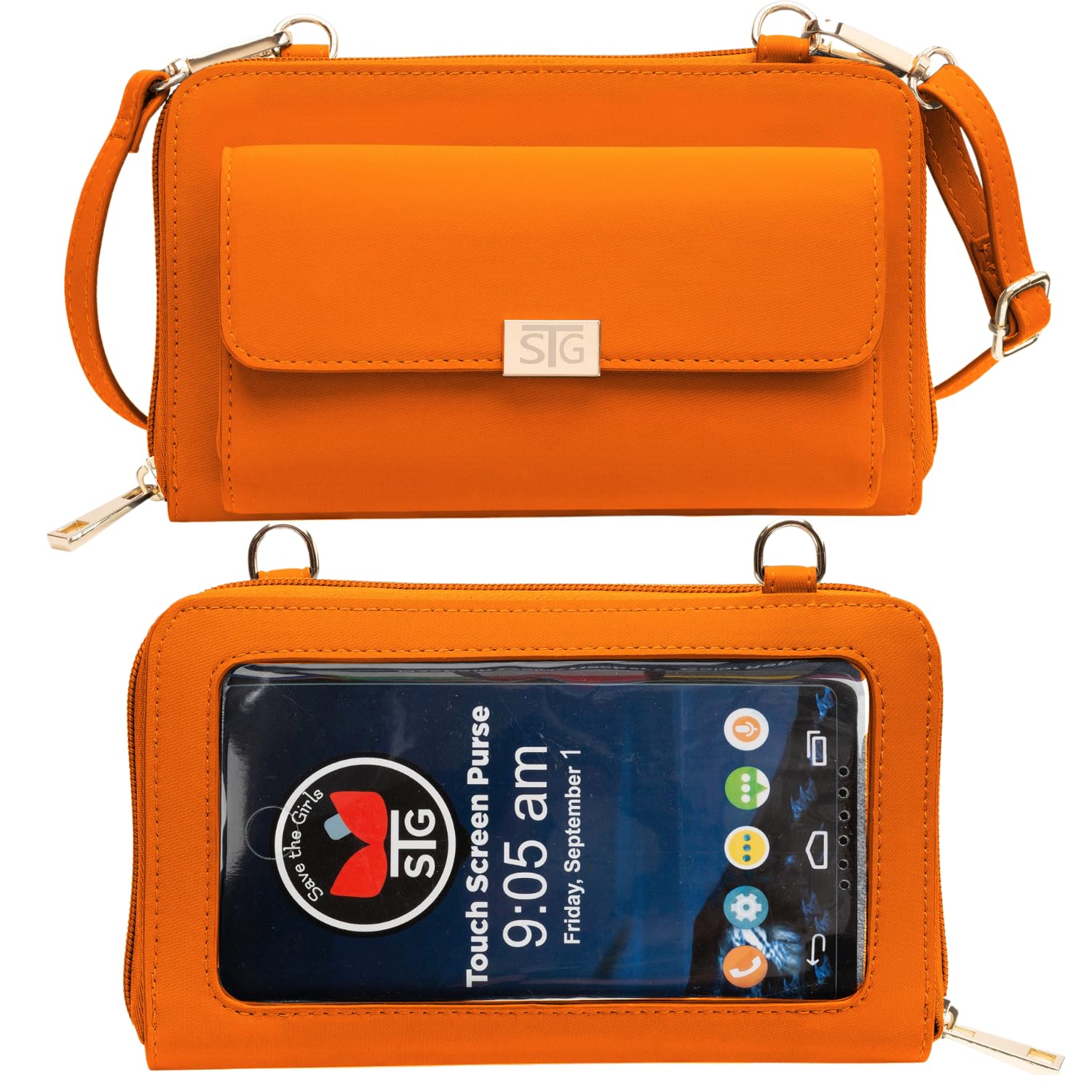 Captiva Touch Screen Women's Crossbody Handbag - Cell Phone Purse & Case