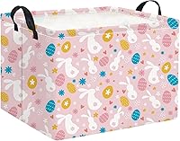 Vista 8 de HIYAGON - Cesta de almacenamiento rectangular de animales para bebés y niños, cesta de almacenamiento para niños para habitación de animales