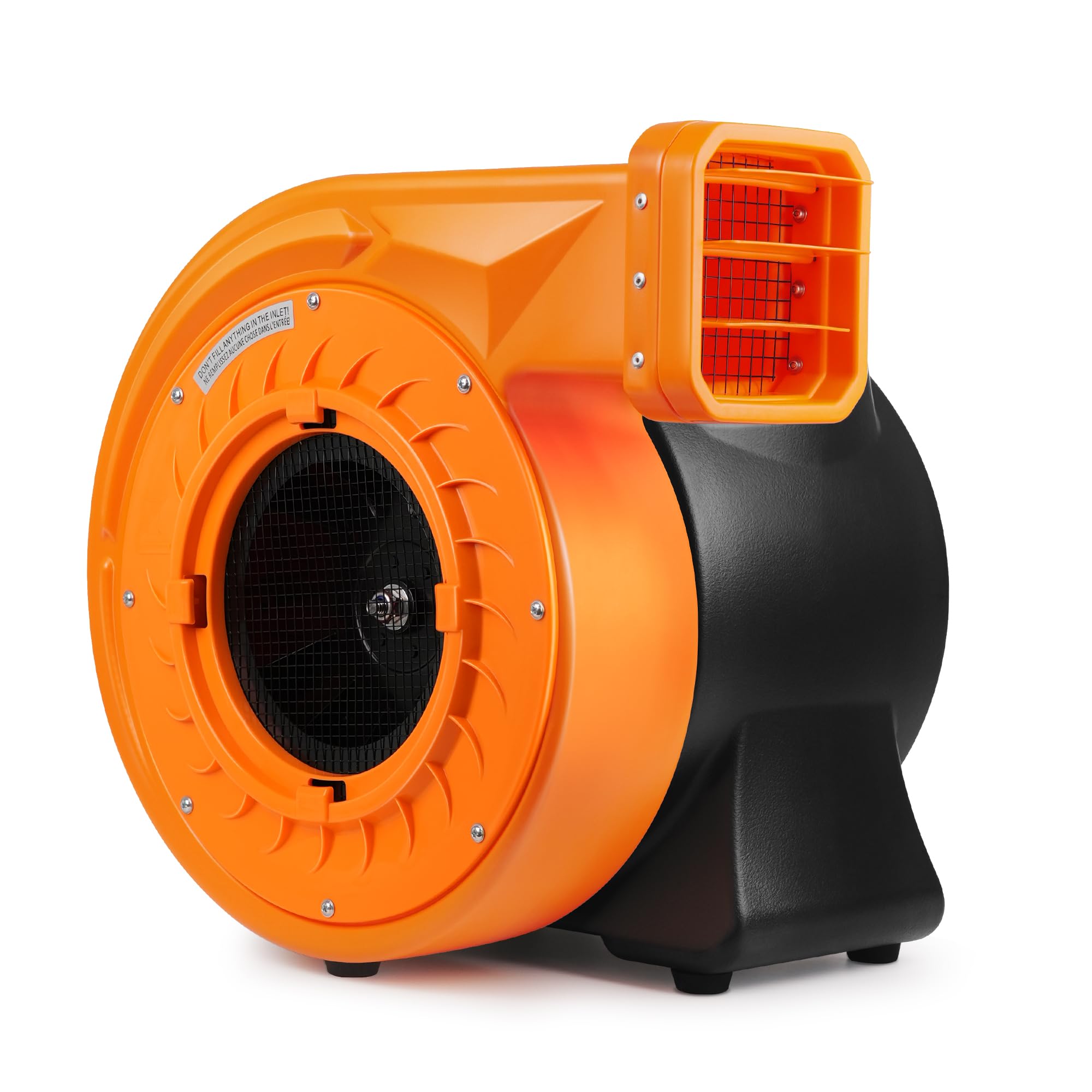 Soplador de aire inflable de 2 HP para inflables grandes, potente soplador de casa de rebote de 1500 W, bomba de ventilador comercial portátil para castillo inflable grande, tobogán de agua, puente