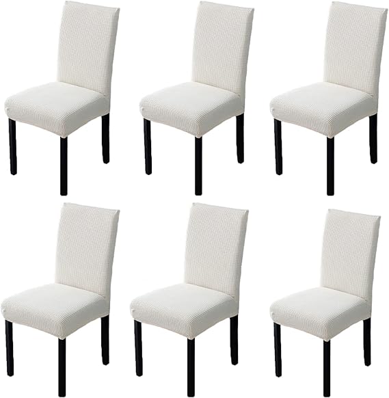 Coprisedie Elasticizzati 6 Pezzi - Tessuto Morbido, Antigraffio, Nero - Foto 5