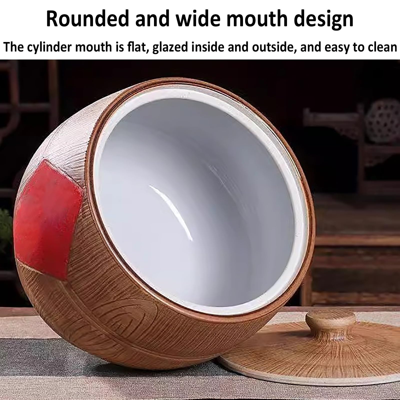 Contenitore In Ceramica Per Riso Con Coperchio, Contenitori Per Cereali, Distributore Di Riso, Contenitori Pasta Dispensa, Barattolo Per Conservazione Grano, Per Riso, Soia, Mais, Farina E Avena(27*25