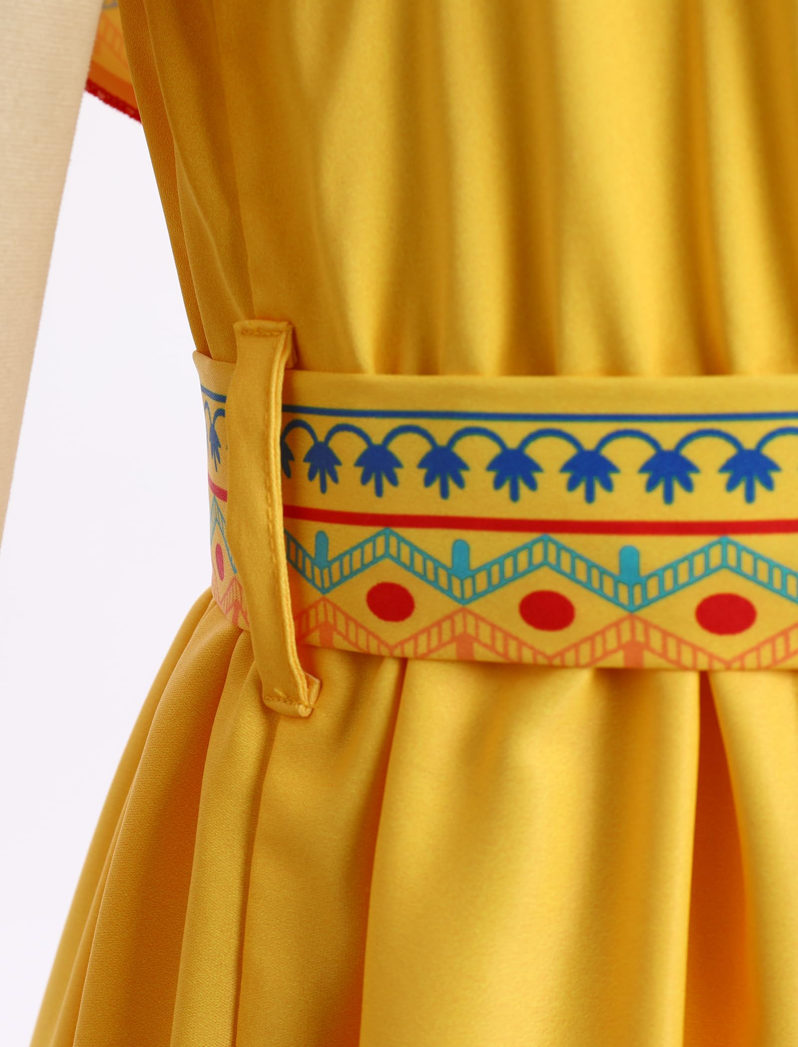 Robe mexicaine pour fille - Robe d'été bohème florale - Épaules dénudées - Traditionnelle Cinco De Mayo Fiesta - Robe folklorique bohème - Robe longue avec ceinture