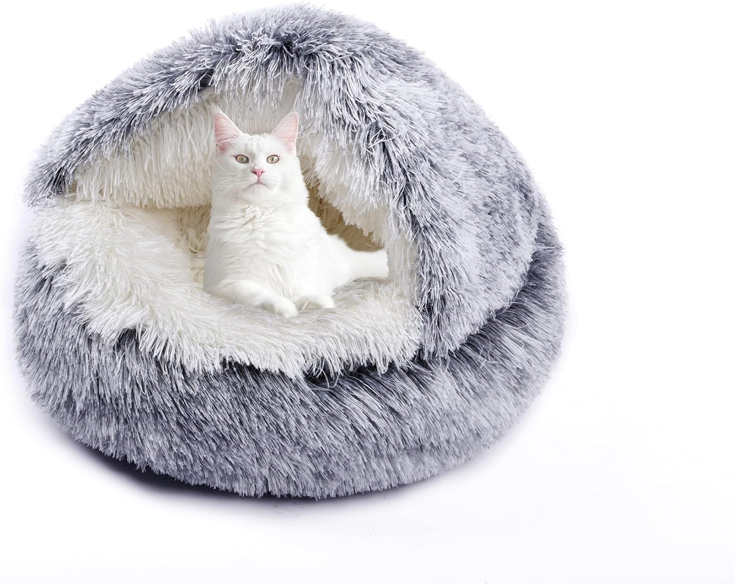 Sisliya Pet Nest Cat Cave Bed Semi-Enclosed Cat Cave Nest Autumn and Winter Sleeping Bed for Cat Plush Pet Bed with Non-Slip Bottom - Perfect for Warm and Comfortable Cat Naps (B0CJXND9MW) Amazon Price History, Amazon Price Tracker