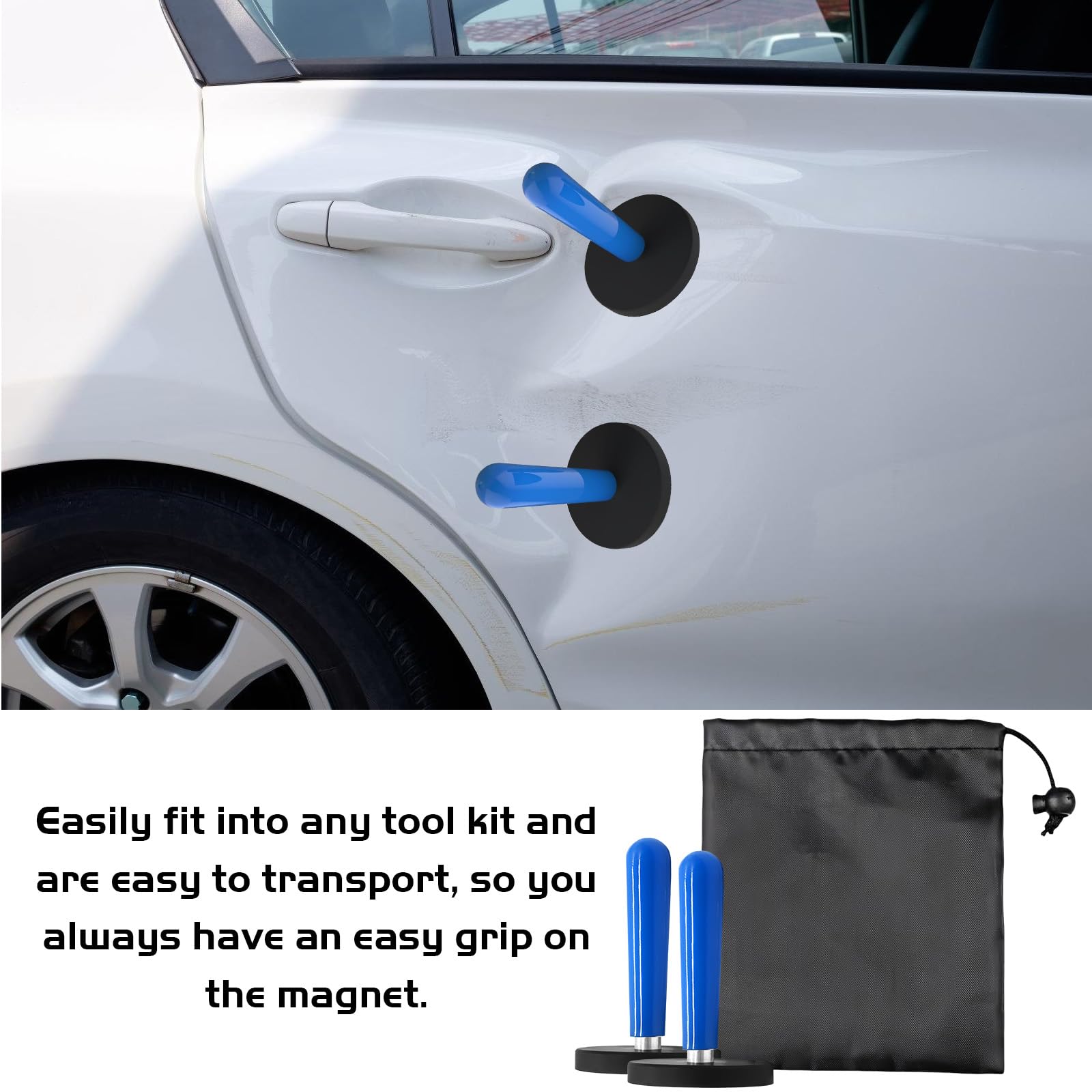 Auto Montagemagnet mit Aufbewahrungbox: 8 Stück Verpackungs Gripper Magnethalter, Magnethalter Folie, Auto Mantagemagnet, Magnete Haftmagnet Car Wrapping, Montagemagnet für Auto Folie Wrap