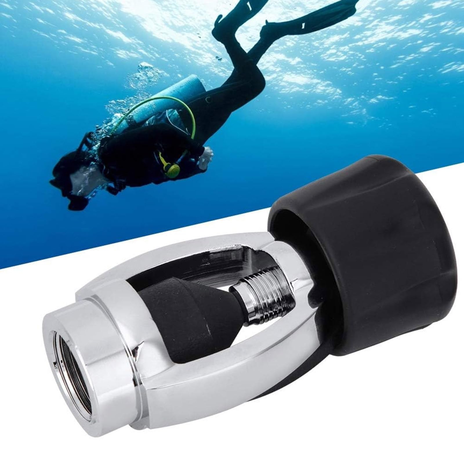 JISADER Scuba Tauchen Füllventil 5/8" - Tauchtank Adapter Schnellkupplung