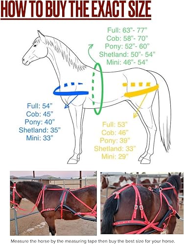 Miniatura 6 de Arnés de conducción de nailon de charol negro para carro de caballo individual con ribete blanco (matrimonial, mazorca, poni, shetland y mini)