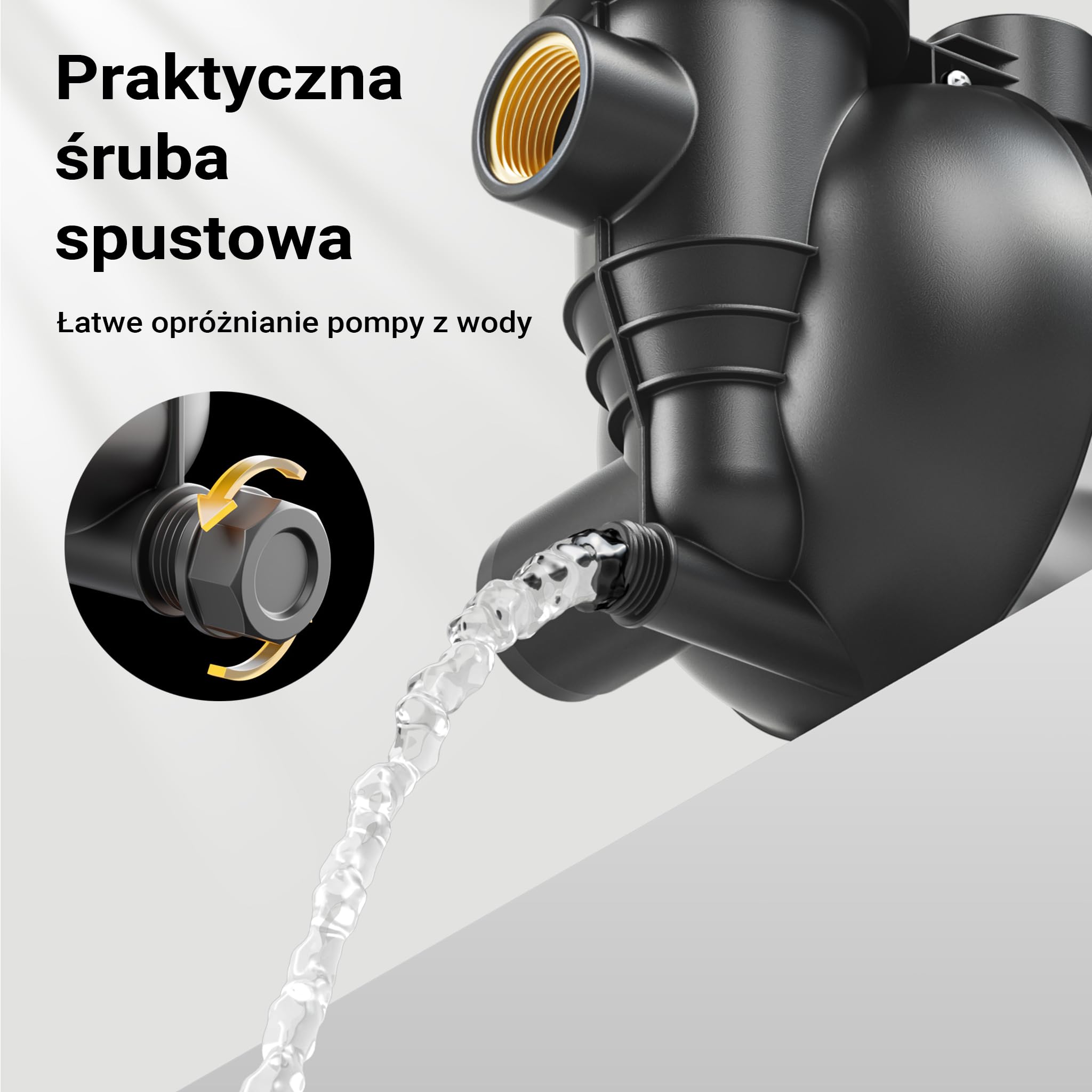 Wiltec Pompa ogrodowa 1200 W z filtrem wstępnym i obudową ze stali nierdzewnej, 3800 l/h, do nawadniania ogrodu i opróżniania basenu