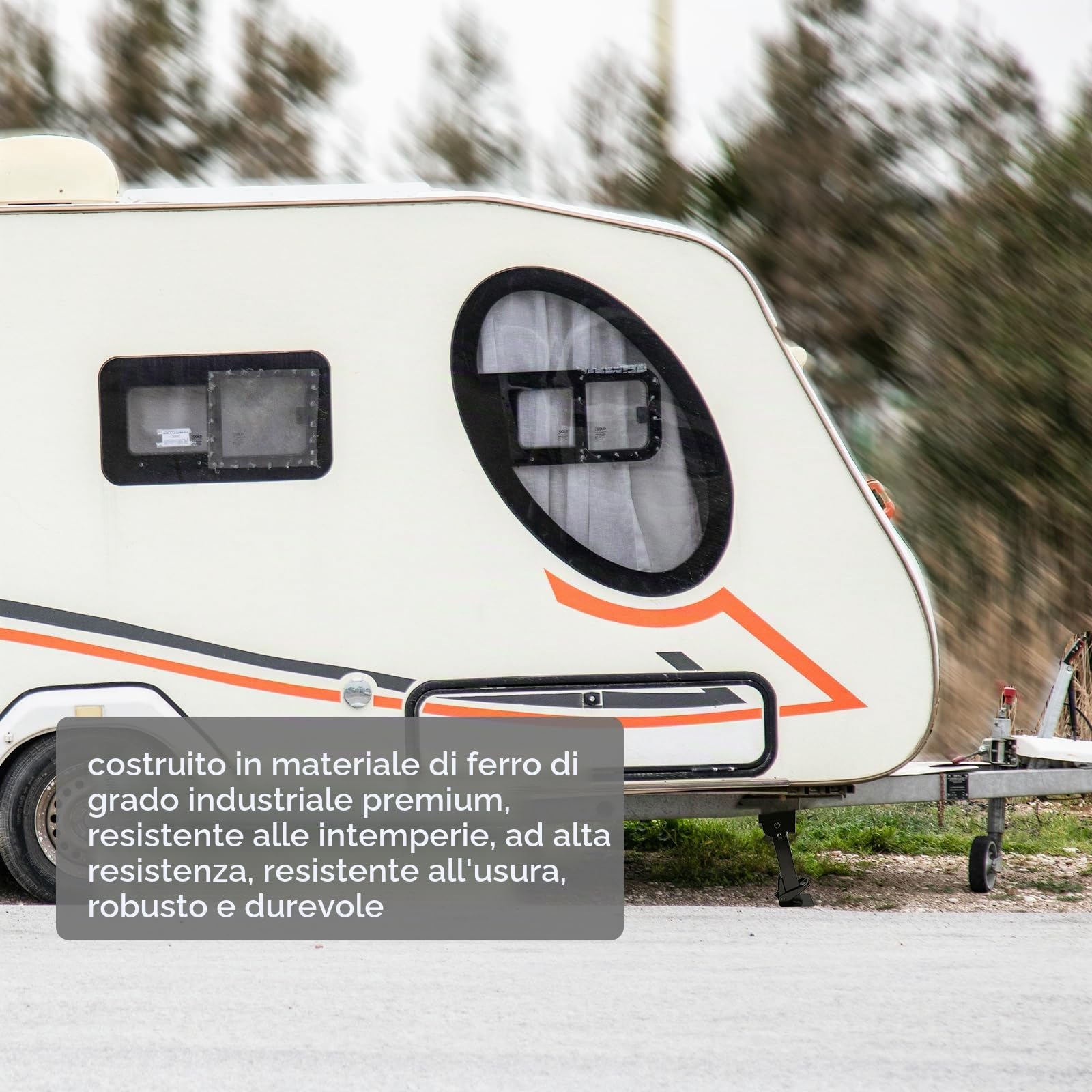 Stabilizzatore per Rimorchio, Martinetto Stabilizzatore per Camper 2Pezzi | Supporto da 650 Libbre, Capacità di Carico di 1000 Libbre, Supporto Parcheggio Martinetto Girevole Telescopico