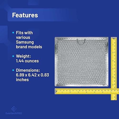 Miniatura 4 de EvertechPRO WB02X11534 - Filtro de repuesto para microondas para GE Appliance 2218485 AH3506741 EA3506741 PS3506741 (4 unidades)