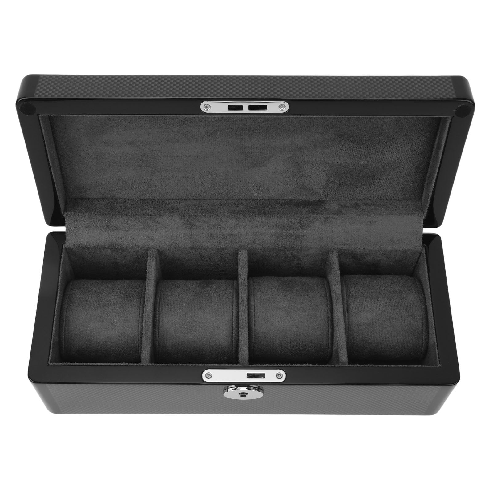 Jeanoko Scatola per Orologi Nera Squisita Organizer a 4 Slot per Orologi
