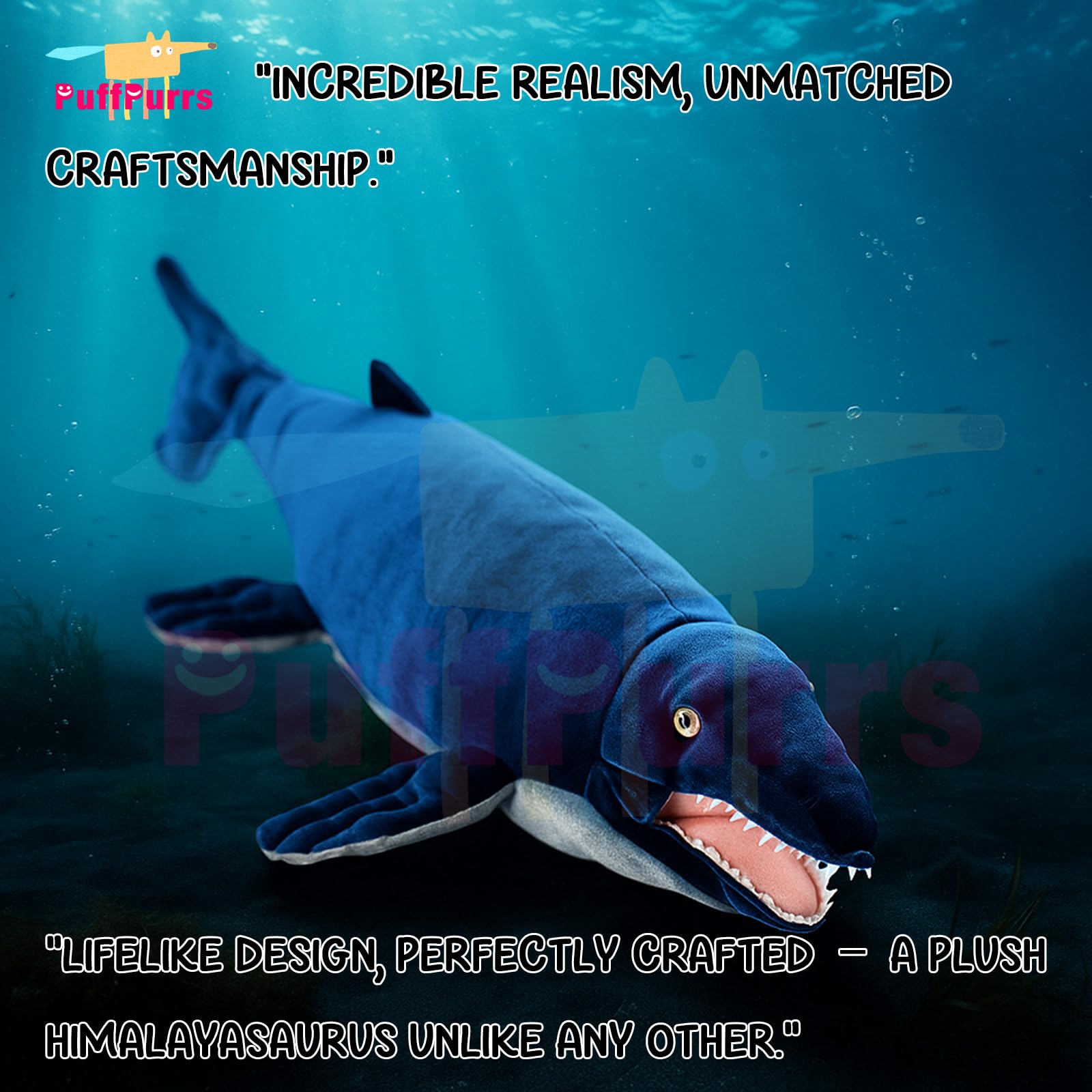 PuffPurrs Lifelike Himalayasaurus, Realistic Conical, Serrated Teethconical - Image 3