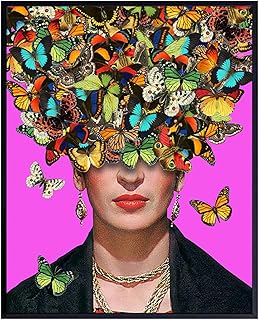 Wall Art - Poster - Cute Chic Butterfly Wall Art - Bedroom, Office, Living Room Decor - Gift for Women, Artists - 8x10 UNFRAMED Picture Print